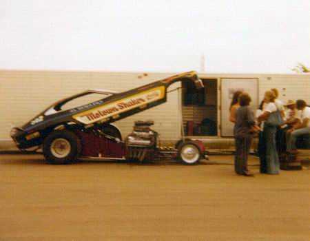 Detroit Dragway - Al Berglers Motown Shaker Mustang Ii Funny Car March 76 From Ron Gross (newer photo)